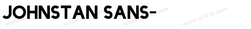 johnstan sans字体转换